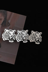 Vintage Dark Tiger Head Hair Accs