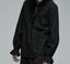 Black Gothic Embroidered Lace Blouse