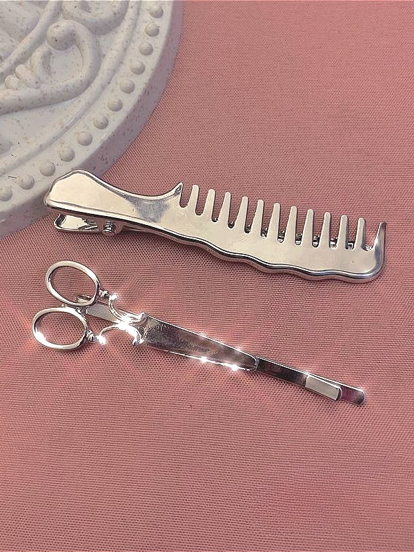 Punk Metal Scissor Comb Hair Accs Main image