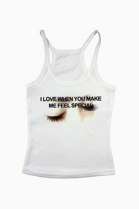 Retro Letter Graphic Tank Top