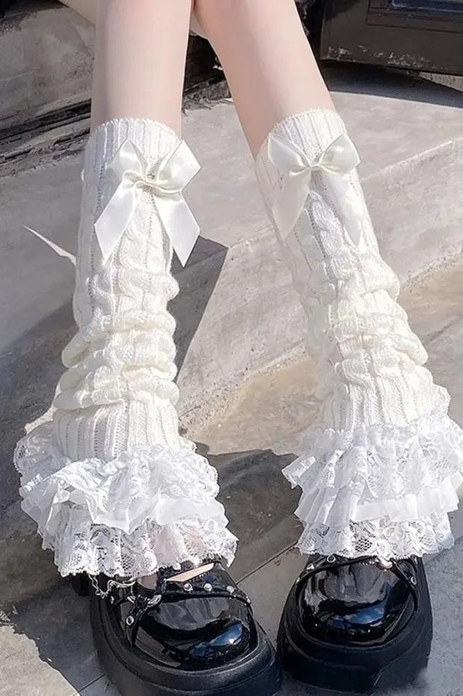 Lolita Lace Knit Leg Warmers Main image