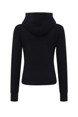 Gothic Hooded Cross Embroidered Knit Top