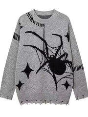 Vintage Distressed Punk Slouchy Knit  Sweater