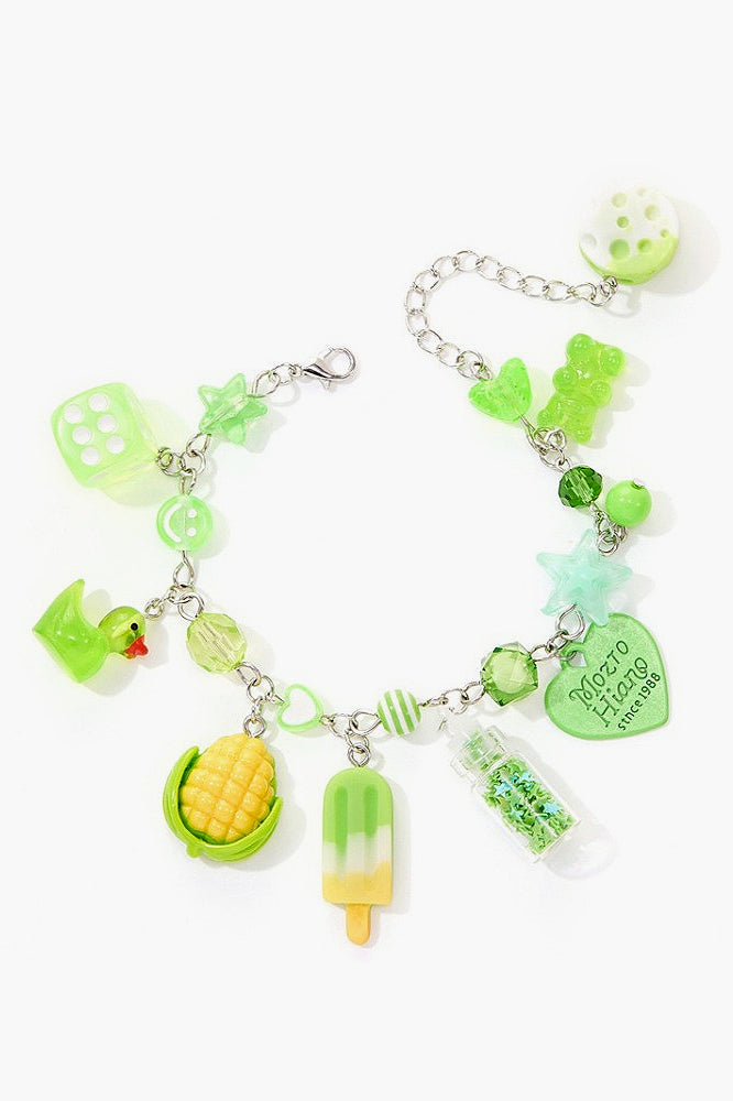Y2K Multicolor Ornament Beaded Bracelet