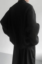 Portrait Graphic Double Zip Cardigans