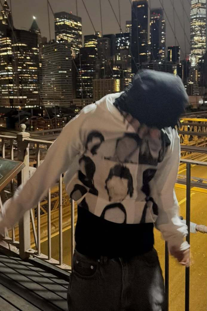 Y2K Double Hooded Zip Casual Hoodie Secondary image