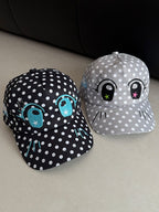 Y2K Lovely Anime Eye Polka Dot Casual Hat
