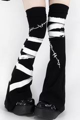 Japanese Y2K Aby Style Bandage Over-Knee Leg Warmers