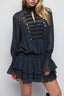 Braided Button Sheer Layered Skirt Sets