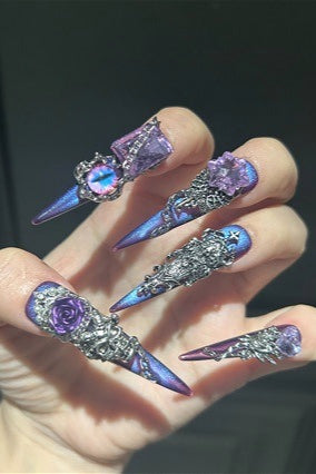 Gothic Evil Eye Press On Nails