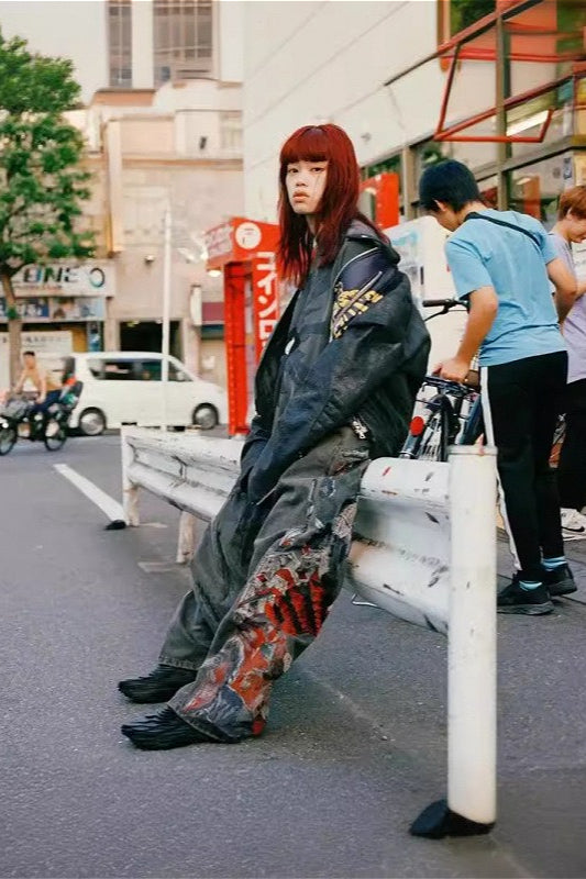 Retro Crafted Wide Leg Men's Denim Pants Secondary image
