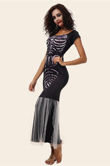 Halloween  Skeleton Mermaid Dress