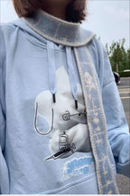 Harajuku Skull Print Knit Scarf