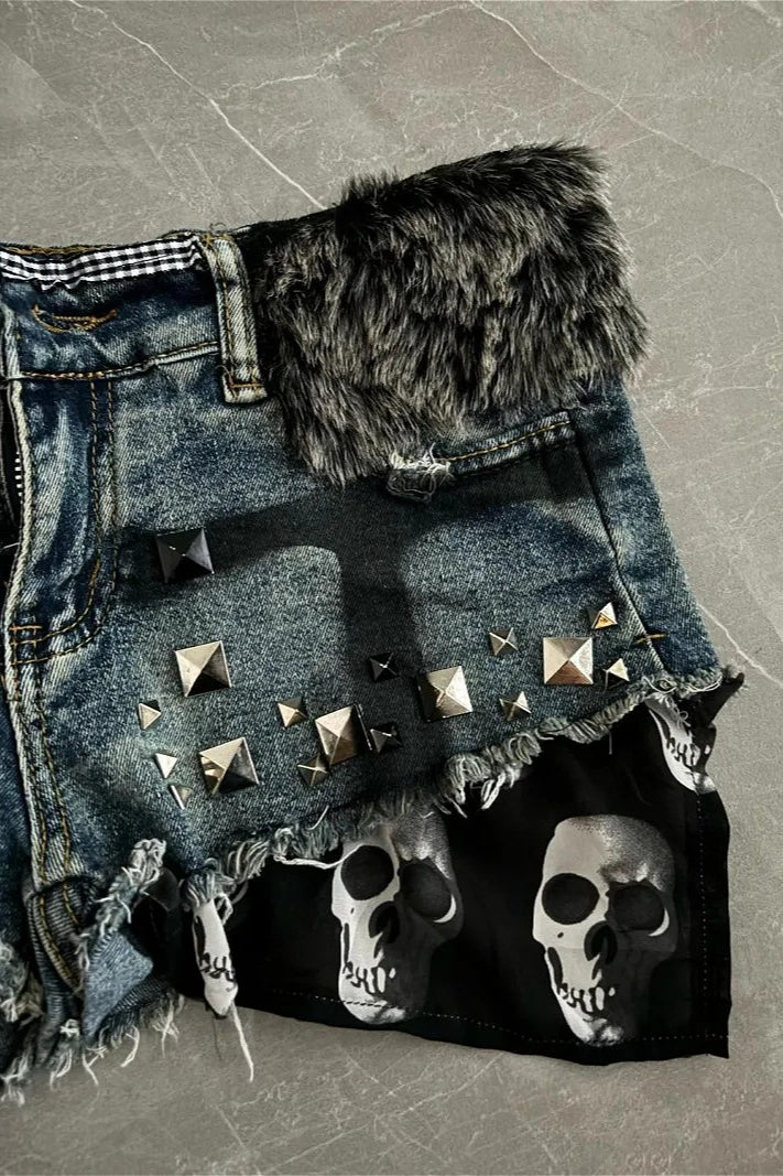 American Retro High Waist Hot Shorts Secondary image