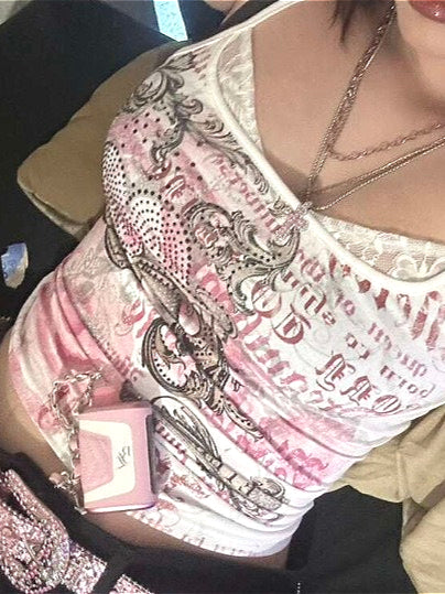Y2K Millennium Pink Camis