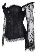Off Shoulder Mid Sleeve Boned Push Up Corset