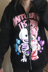 Street Style Skull Bear Hoodie