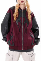 Contrast Sleeve Bomber Jackets