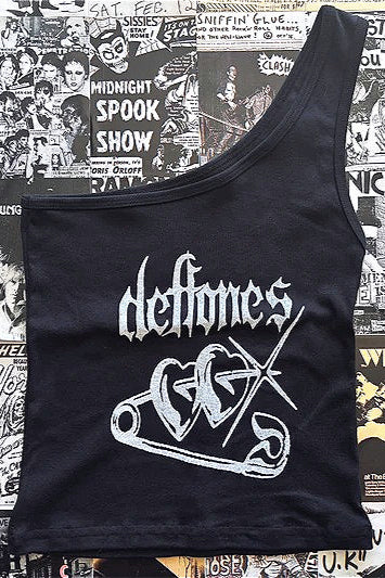 Gothic Print One Shoulder Cami Main image