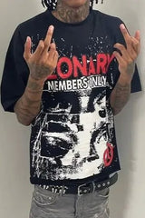 Gothic Graphic Oversized Streetwear T-Shirt