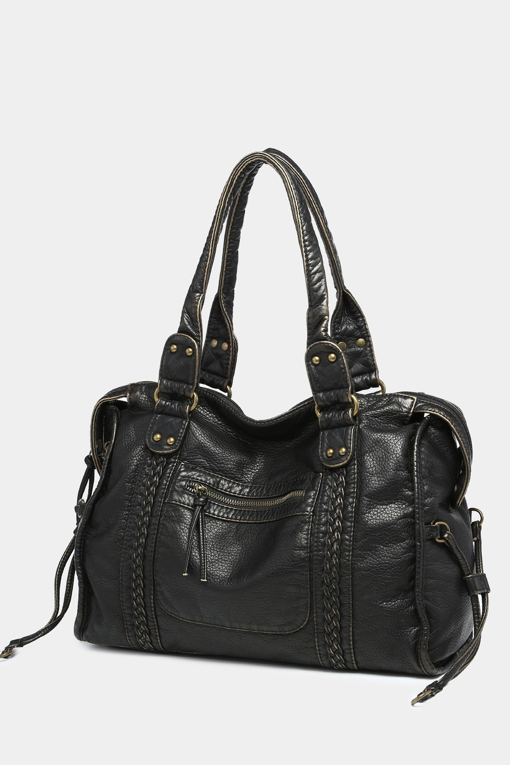 Y2K Wasteland Heavy Distressed Motorcycle Bag