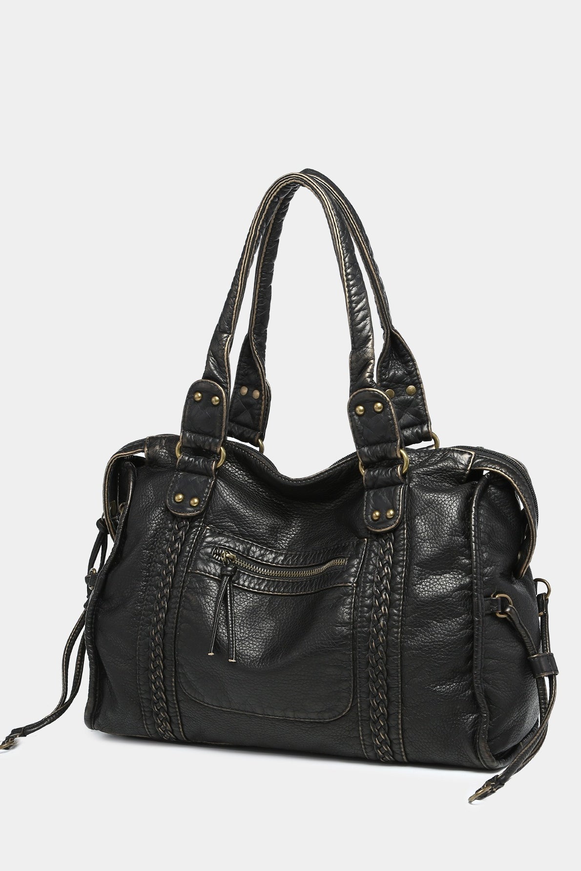 Y2K Wasteland Heavy Distressed Motorcycle Bag
