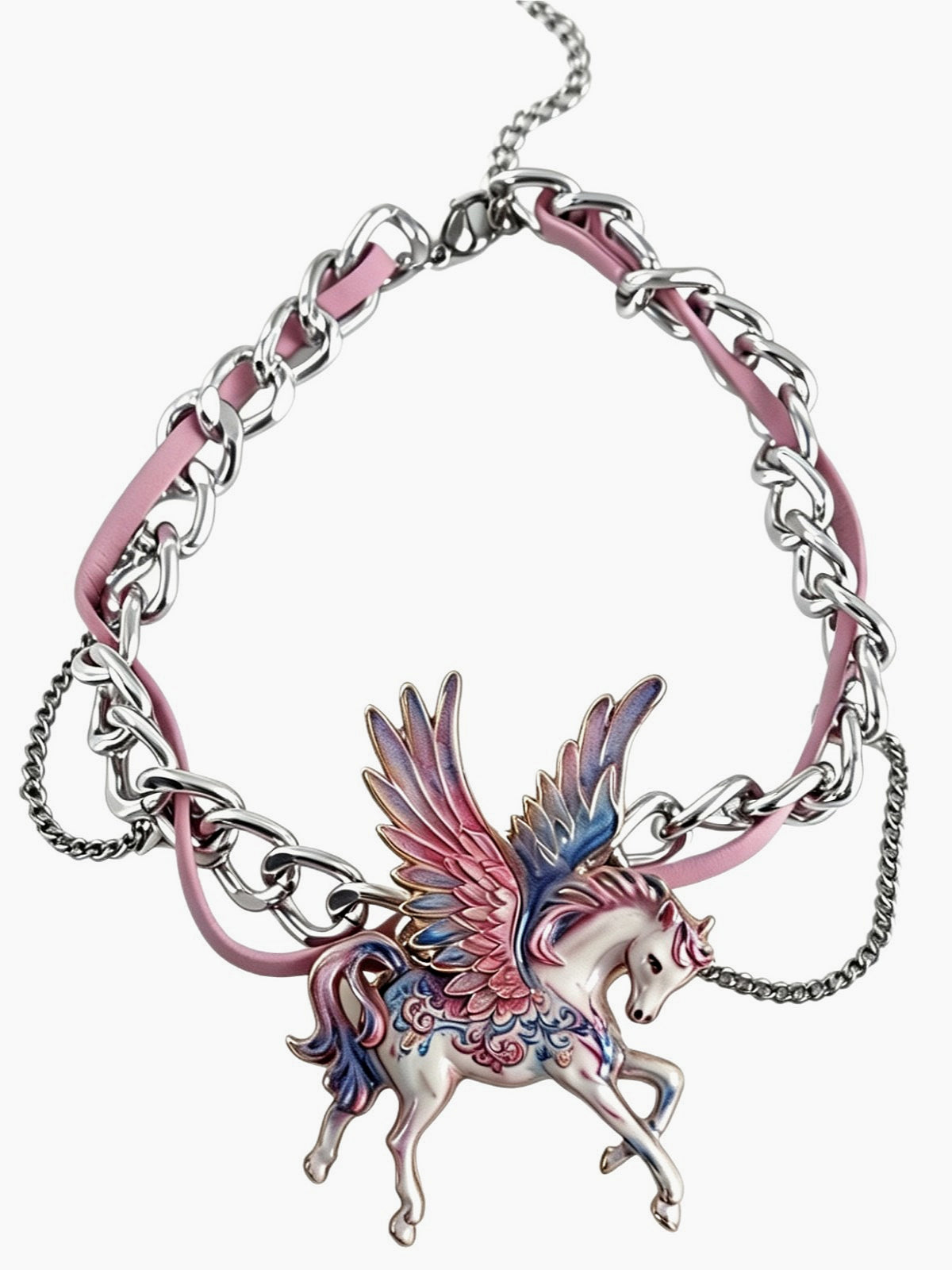 Y2K Colorful Flying Butterfly Choker Necklace Secondary image