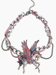 Y2K Colorful Flying Butterfly Choker Necklace