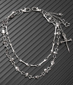 Dark Street Metal Skull Waist Chain