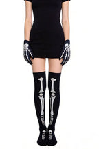 Skeleton Graphic Matching Glove Socks