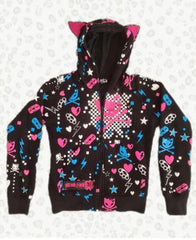 Y2K Casual Patchwork Loose Hoodie