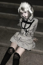 Dark Gothic Striped Slim Mini Dress