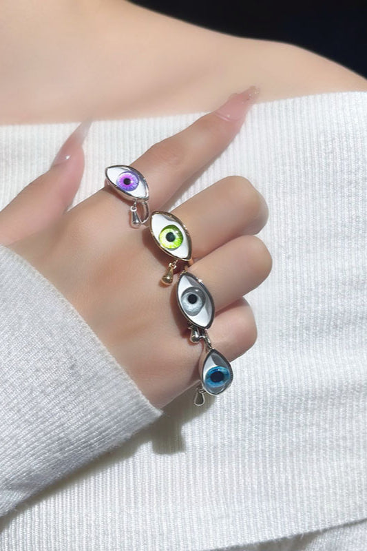 Teardrop Eye Unique Delicate Ring Main image