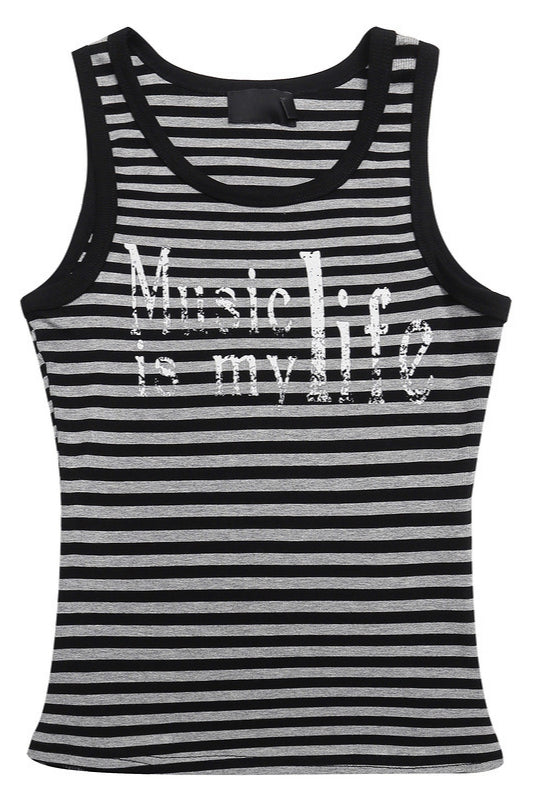 Striped Cami Tank Top Main image
