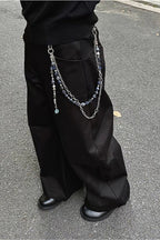 Metal Gem Pendant Waist Chain