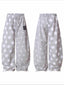 Star Print High Waist Wide-Leg Pants