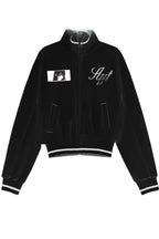Graphic Cropped Zip Jackets