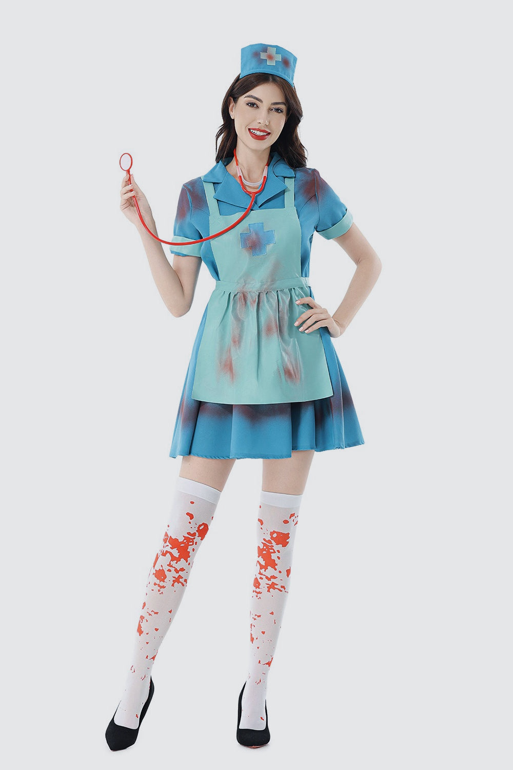 Sexy Bloody Nurse Halloween Dress Main image