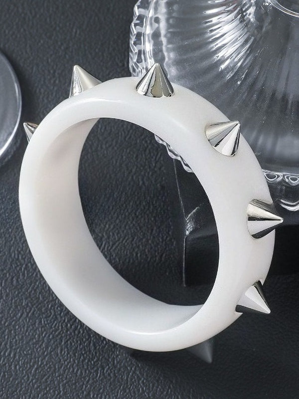 Gothic Punk Studded Resin Bracelet Main image