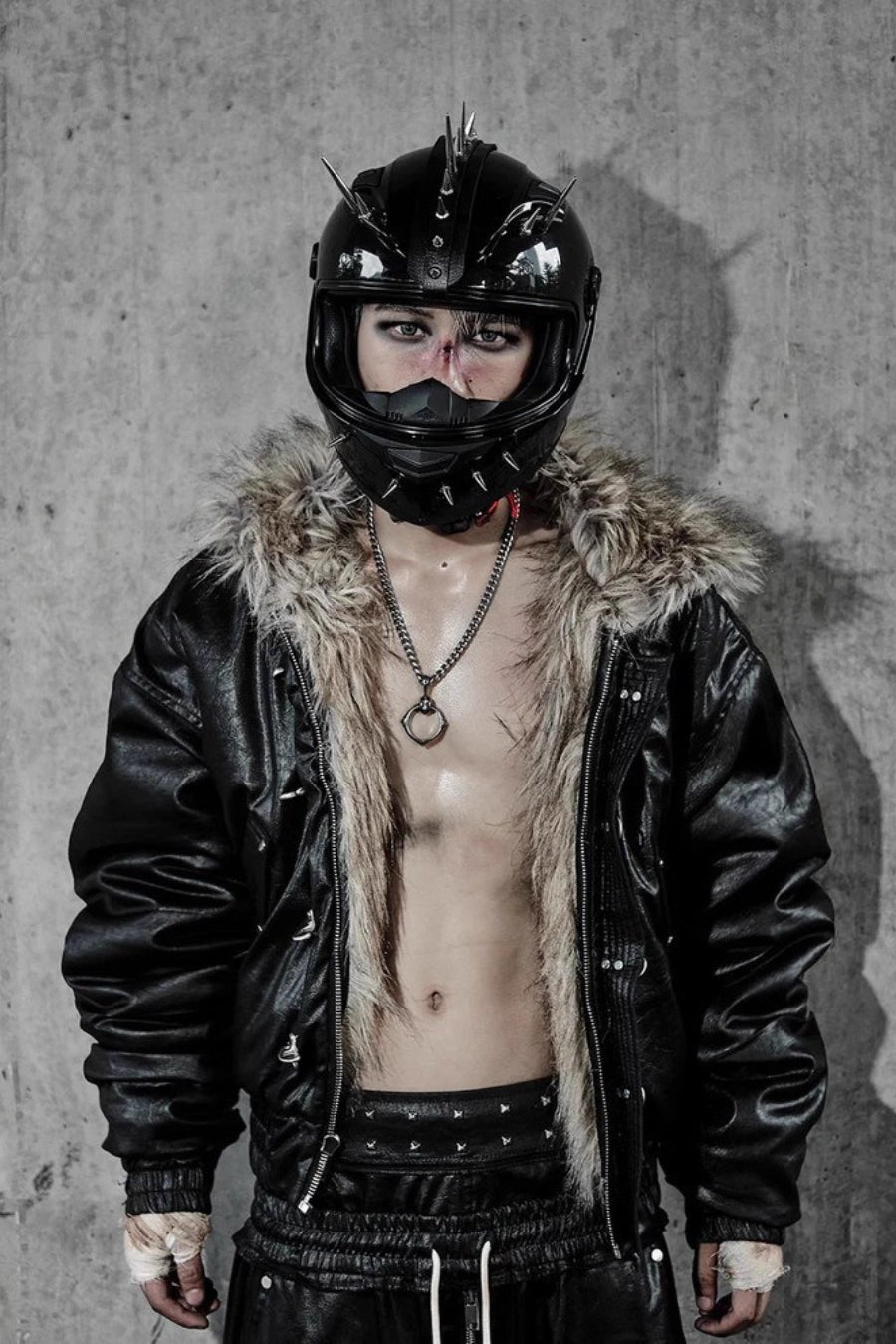 Reversible Faux Fur Hooded Bomber Jacket Secondary image