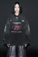 Tie-Dye Print Pullover Hoodie