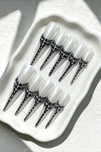 Restraint Strap Long Stiletto Press On Nails