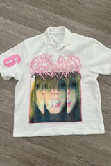 Black White Splicing Oversized T-shirt