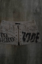 Y2K Graphic Fitted Skort