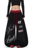 Graffiti Print Wide Leg Pants