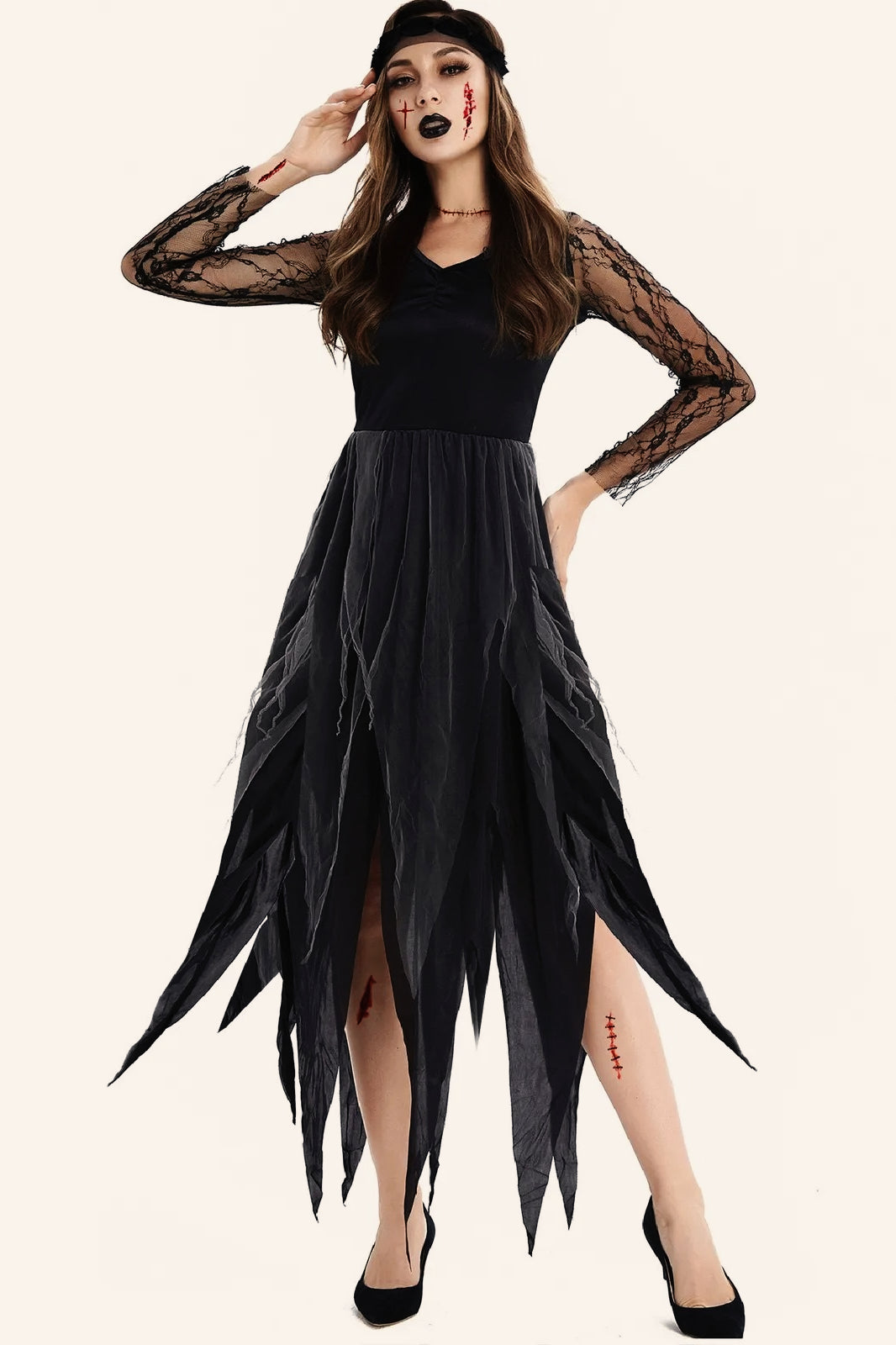 Black Devil Halloween Costume Dress Main image