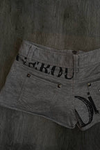 Y2K Graphic Fitted Skort