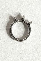 Spike Closed Ring Lip Stud