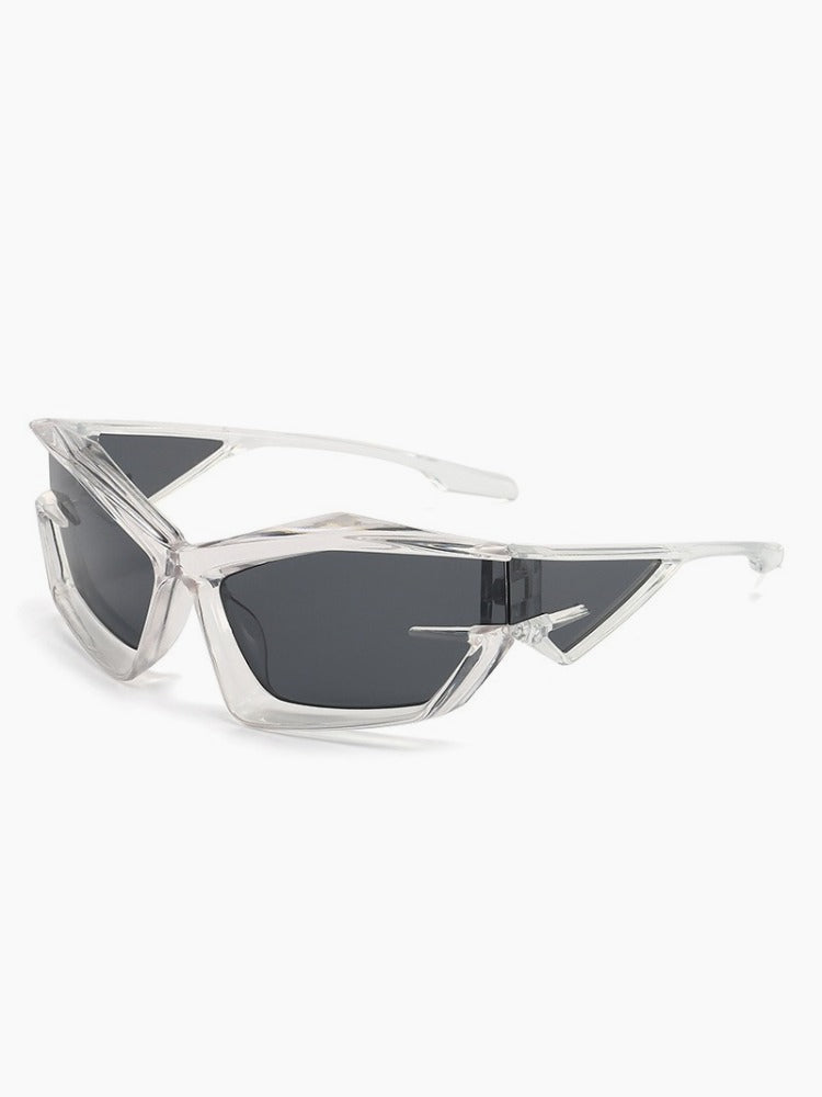 Y2K Transparent Future Glasses