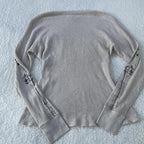 Y2K Gothic Skeleton Graphic Knit Top